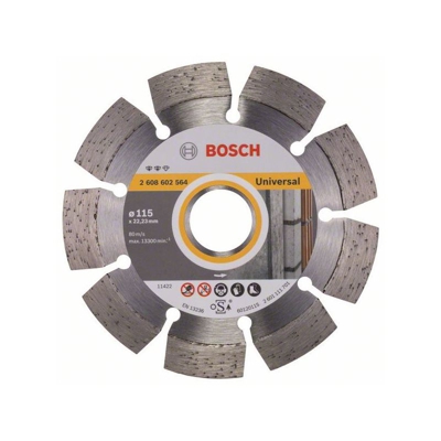 Bosch Lama da taglio diamantata Expert for Universal, 115 x 22,23 x 2,2 x 12 mm