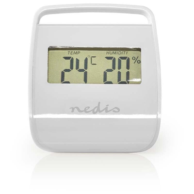S-dshop - TERMOMETRO IGROMETRO DIGITALE SONDA ESTERNO INTERNO MISURA TEMPERATURA UMIDITA' - NEDIS