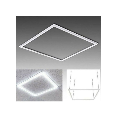 Cornice LED plafoniera 60x60 cm 48W quadrata 4000K - MILLE LUCCIOLE
