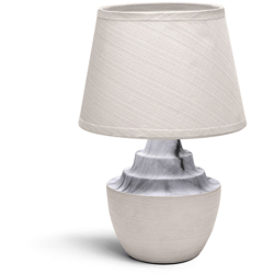 Aigostar - Abat jour Stone lampada da tavolo E14 marrone en oferta