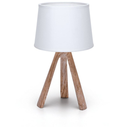Abat jour Minimal lampada da tavolo E14 bianca - AIGOSTAR características