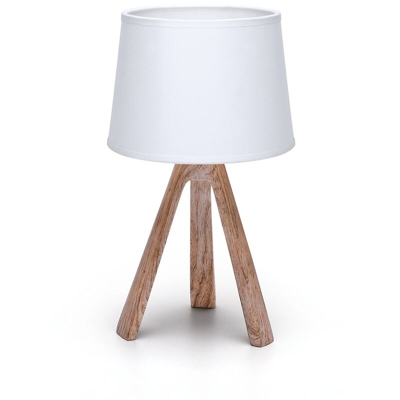 Abat jour Minimal lampada da tavolo E14 bianca - AIGOSTAR