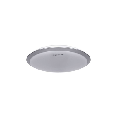 Plafoniera Led Rotonda Cornice argento da 24W Bianco Freddo 6500K - AIGOSTAR