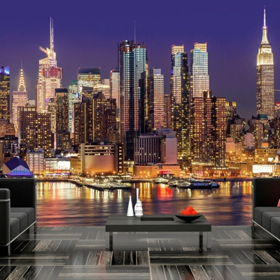 Fotomurale NYC Night City cm 300x210 Artgeist