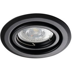 faretto incasso alor 1 luce 80 mm CE IP20 lamiera di acciaio nero orientabile tondo kan 26796 - KANLUX en oferta