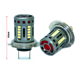 Lampada Led H7 PX26d 12V 21W Canbus Bianco Con Ventola In Testa Per Luce Fendinebbia - CARALL en oferta