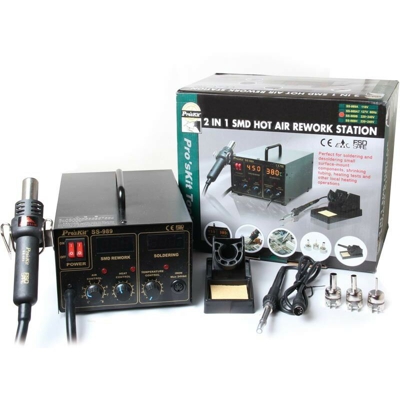 Stazione di saldatura e riparazione aria calda per SMD Proskit SS-989B