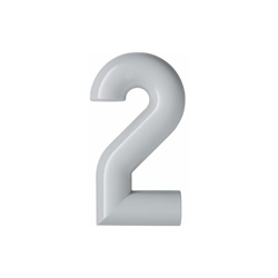 Numero civico Numero civico 2 Poliammide speciale nero profondo 90 H.165 mm33mm - Hewi precio