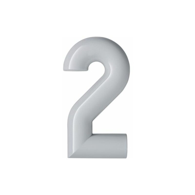 Numero civico Numero civico 2 Poliammide speciale nero profondo 90 H.165 mm33mm - Hewi