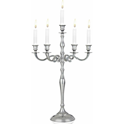 Candelabro portacandele bracci argento oro bianco diverse dimensioni 60 cm Silber (de) - DEUBA en oferta