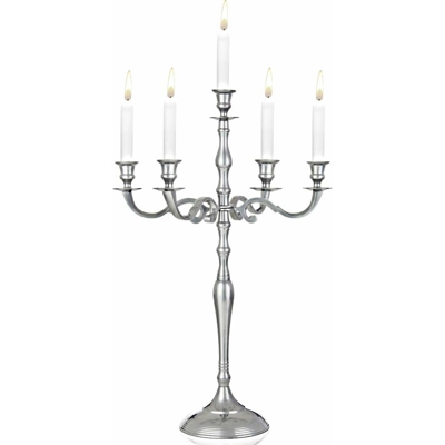 Candelabro portacandele bracci argento oro bianco diverse dimensioni 60 cm Silber (de) - DEUBA