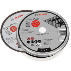 Bosch Accessories Rapido 2608603255 Disco di taglio dritto 125 mm 22.23 mm 10 pz. características