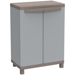 Terry mobile armadio armadietto da esterno in plastica resina basso 2 ante en oferta