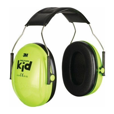 3M Protezione dell'udito KID™ EN 352-1:2002 (SNR)=27 dB KIDSV verde fluorescente