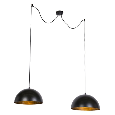 Lampada a sospensione magna licht88 - Moderno - Acciaio - Nero - Tondo Max. 2 x Watt - Qazqa