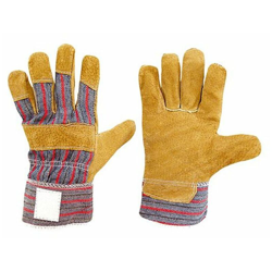 Guanti da lavoro palmo fiore dorso di Tela Tg. 10 - NERI en oferta