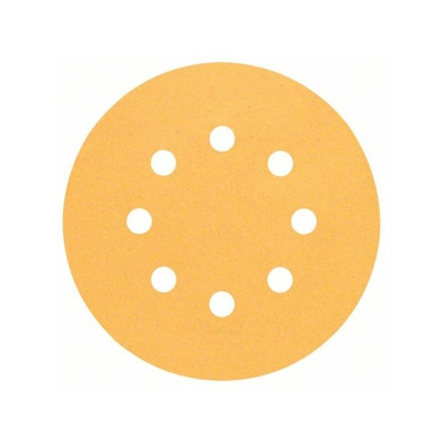 Bosch Foglio abrasivo C470, 125 mm, 150, 8 fori, velcro, confezione da 50