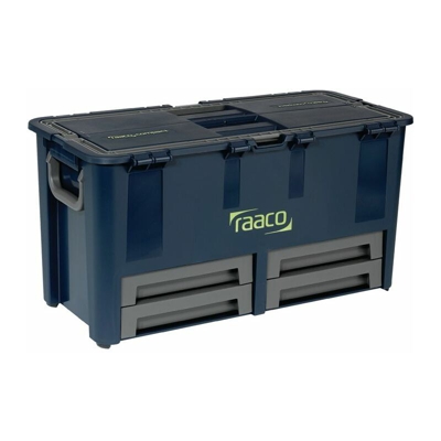 raaco Valigetta portautensili B.620xT.320xH.315mm 10 scomparti / divisore /4Schubl. Trgf.50kg a.PP