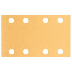Bosch Foglio abrasivo C470, 80 x 133 mm, 100, 8 fori, velcro, confezione da 10 pz. características