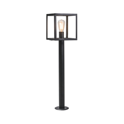 Palo da giardino rotterdam - Moderno - Vetro,Acciaio inossidabile - Nero - Cubo/Quadrato/Oblungo Max. 1 x Watt - Qazqa en oferta