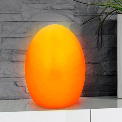 Bakaji - Lampada Tavolo Effetto Fiamma LED Grunding Egg Flaming Lume Luce Notte Comodino