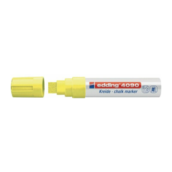 edding Marcatore a gesso 4090 giallo neon con punta a cuneo Larghezza della linea circa 4-15 mm en oferta