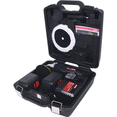 KS TOOLS Lucidatrice a batteria, 2.300 rpm 18V, con 2 batterie e 1 caricabatterie - KSTOOLS