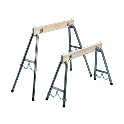 ZARGES Cavalletto di lavoro pieghevole H.600-900mmm Griglia di regolazione 100mm B.800mm B.800mm 6kg