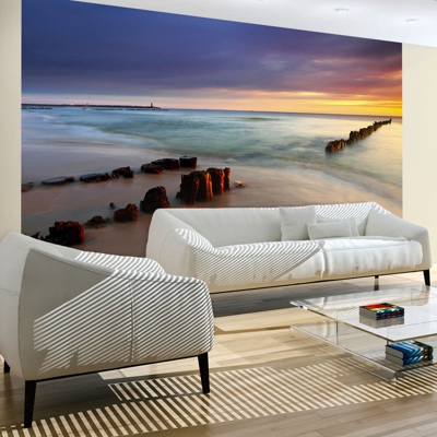 Fotomurale spiaggia sorgere del sole cm 250x193 Artgeist