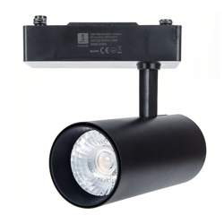 Faretto Led 24W per binario trifase Bianco Neutro 4000K colore nero - AIGOSTAR en oferta