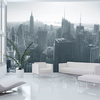 Fotomurale Panorama di New York in bia cm 250x193 Artgeist