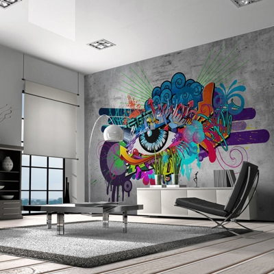 Fotomurale Graffiti eye cm 300x210 Artgeist