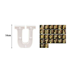 Lettere dell'alfabeto e Numeri LED 16 cm | U - SESAMALL precio