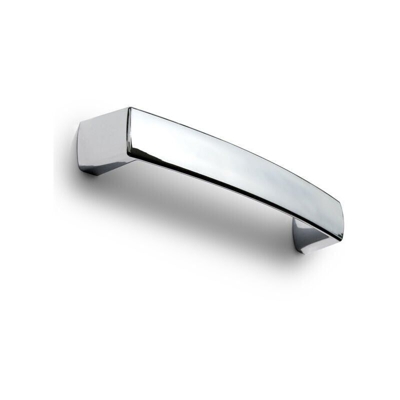 Maniglia dalle linee morbide effetto cromato lucido 140x20x28mm - 389B Round B - POLIDEAS