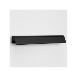 Maniglia con linee essenziali arrotondate - 204 mm - Laccato nero - POLIDEAS en oferta