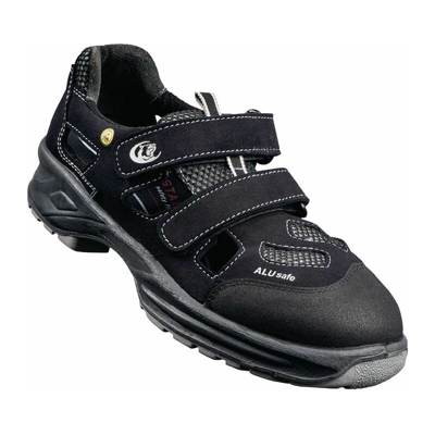 STABILUS Sandalo di sicurezza 2124A misura 45 nero/grigio chiaro in microfibra S1 ESD EN 20345