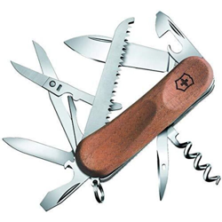 Coltellino svizzero Victorinox Evolution Wood 17 2.3911.63B1 con 13 funzioni tra cui forbici e lime per unghie presentate in blister precio