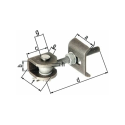 GAH Alberts Cerniera porta 50x20x20x45x120x25x45x6x6x5mm STA grezzo Btl.GAH precio