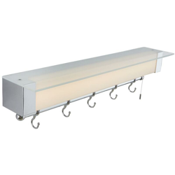 Hudson Reed Achen Applique LED 12W Bagno Mensola Portaoggetti Portasalviette con Agganci e Presa Rasoio – IP44 Impermeabile en oferta