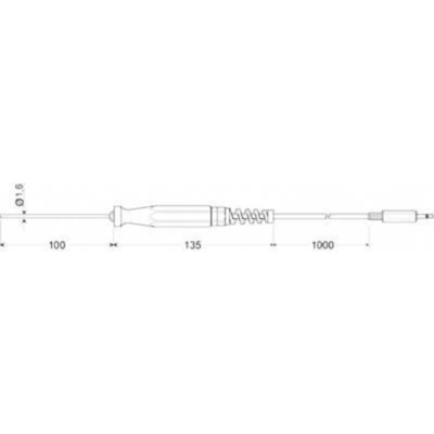 GTF 175/1.6 Sonda ad immersione -70 fino a 200 °C Sensore tipo Pt1000 - Greisinger