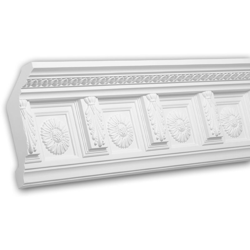 Cornice soffitto parete 150281F Profhome modanatura tipo stucco cornice flessibile modanatura design classico senza tempo bianco 2 m - PROFHOME DECOR características