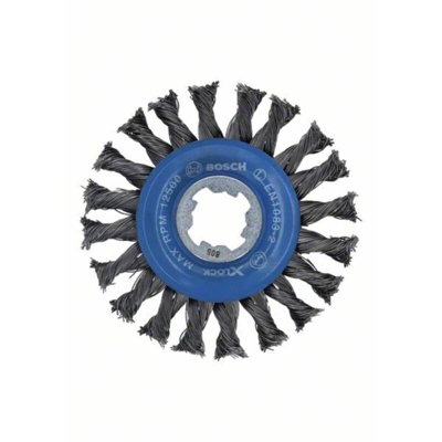 Bosch X-LOCK Spazzola a disco 115 mm, filo di acciaio intrecciato 2608620731 1 pz. - Bosch Accessories