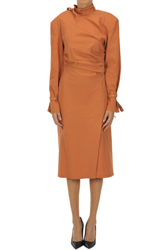 Draped cotton dress características