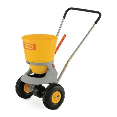 Carro spargimento materiale 20l Ku.yellow Pneumatici aria con regolatore della quantità di spargimento 1-4m - Cemo