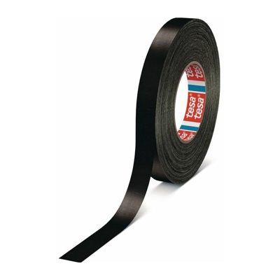 tesa Nastro adesivo in tessuto 4651 tessuto nero, rotolo rivestito in acrilico 50mx30mm