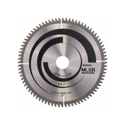 Bosch Lama per sega circolare Multi Material, 210 x 30 x 2,5 mm, 80