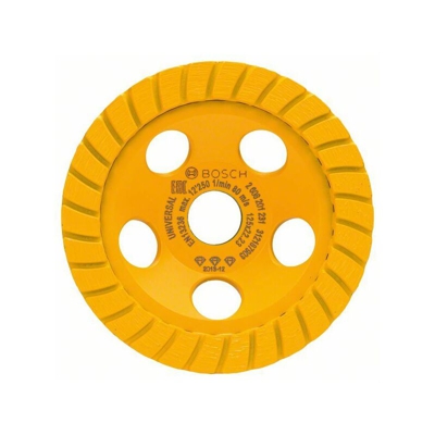 Bosch Mola a tazza diamantata Best for Universal Turbo, 125 x 22,23 x 5 mm, giallo