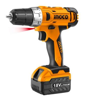 TRAPANO AVVITATORE 18V + 2 BATTERIE al Litio E VALIGETTA INGCO