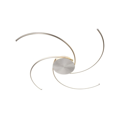 QAZQA Plafoniera alice - Design - Plastico,Acciaio - Acciaio - Alltri Non sostituibile Max. 1 x 30 Watt