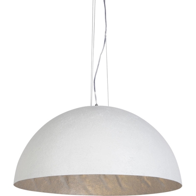 QAZQA Lampada a sospensione con paralume magna xingjin - Moderno - Plastico,Metallo - Argento/Bianco - Tondo Max. 3 x Watt
